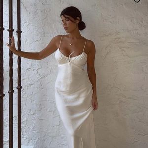 Princess Polly Emily Dress White